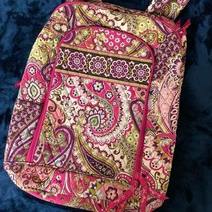 Vera Bradley Laptop Backpack in Very Berry Paisley